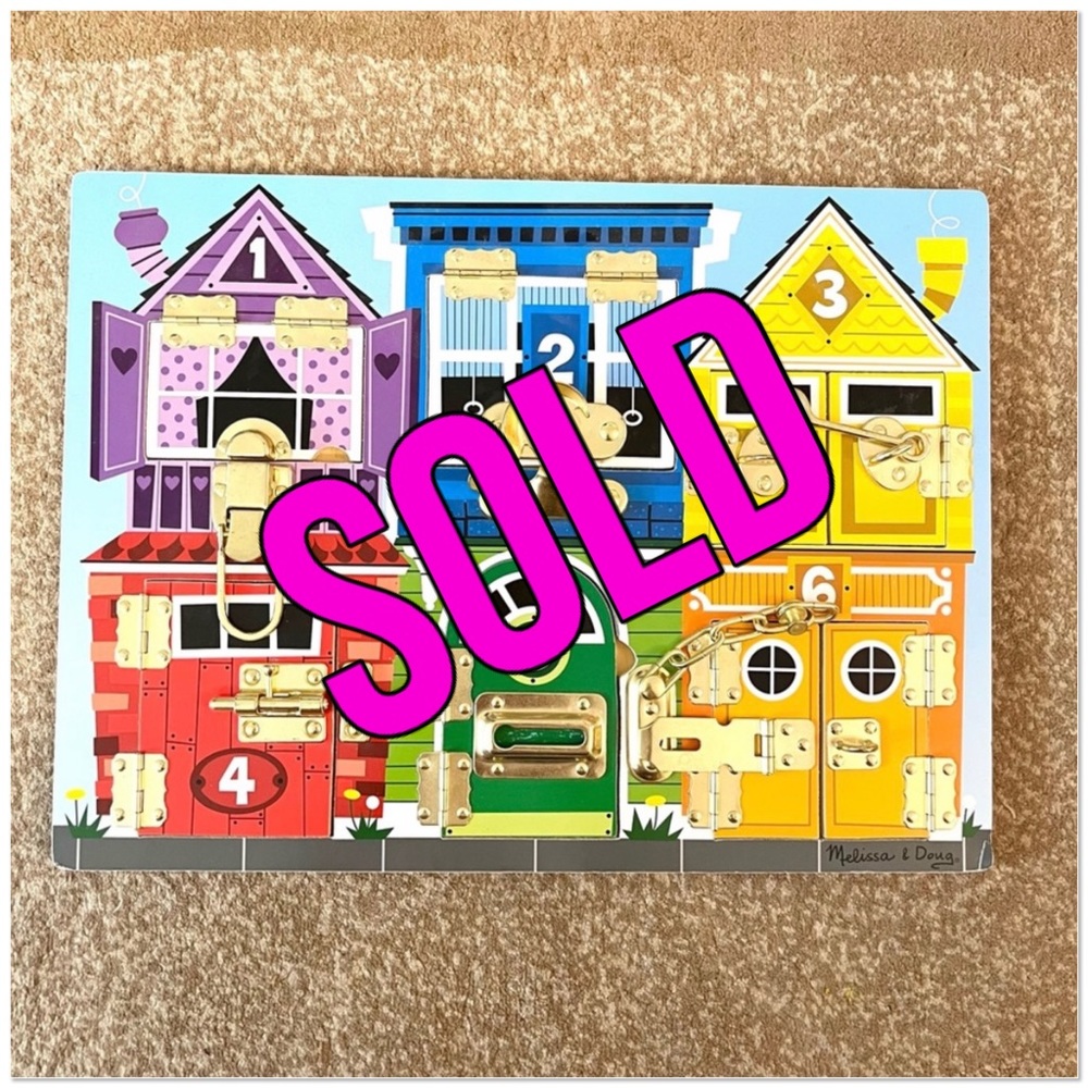 Melissa & Doug Latches Wooden Activity Board